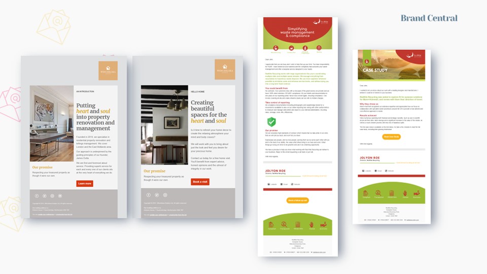 Sample Emails Brand Central Portfolio